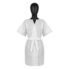 Jednorázový župan s krátkým rukávem