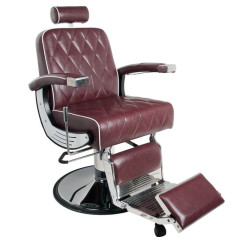 Racek fotel barberski Imperial bordowy