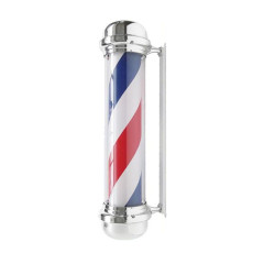 Barber shop osvětlený plafón BB-02 stříbrný velký