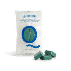 QUICKEPIL TVRDÝ DEPILAČNÍ VOSK BEZ PROUŽKŮ VEGETAL 1 KG ZELENÝ 