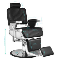 Kadeřnické křeslo Hair System Royal X černé
