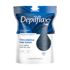 Depilflax 100 flexibilní depilační vosk s nízkým bodem tání pearl azul 1000 g