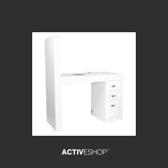 Kosmetický stůl 310 s kazetovým absorbérem bílý levý