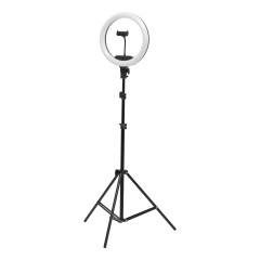 Kruhová lampa Ring Light 13"" 36 W LED se stativem černá