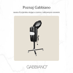 Gabbiano kadeřnická sauna stojící černá s aktivním ozónem