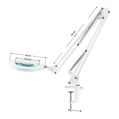 Glow 308 vedl stolní lupa lampa bílá USB