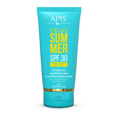 Apis hello summer spf 30, opalovací emulze na tělo s kakaovým máslem 200 ml 