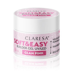 Claresa builder gel Soft&amp;Easy glam pink 12 g 