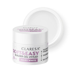 Claresa builder gel Soft&amp;Easy gel mléčně bílý 90g 