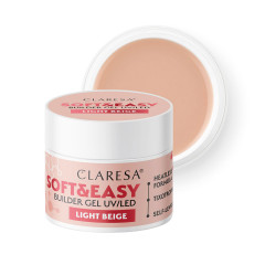 Claresa builder gel Soft&amp;Easy gel světle béžový 12g 