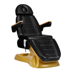 Elektrické kosmetické křeslo SILLON Lux 273b 3 motory zlaté černé