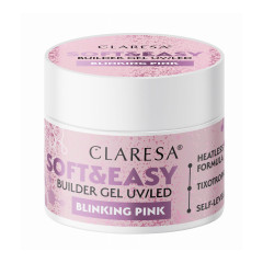 Claresa Soft&amp;Easy stavební gel blinking pink 90g