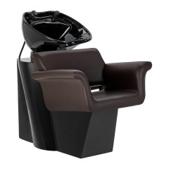 Kadeřnický umyvadlo Gabbiano Lucca hnědé