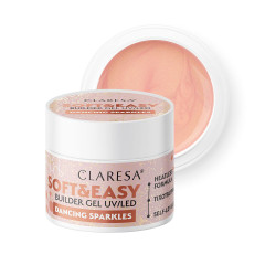 Claresa Soft&Easy dancing sparkles stavební gel 12g