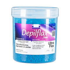 Depilflax 100 flexibilní vosk s nízkým bodem tání Ultraflex Blue 600g