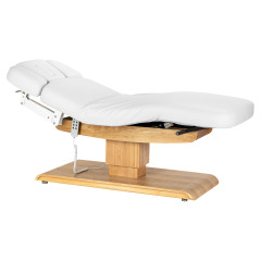Leh&aacute;tko SPA Sillon Relax b&iacute;l&eacute; s světle hnědou z&aacute;kladnou