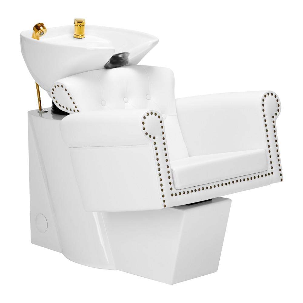 Gabbiano kadeřnictví mycí box Berlin zlatá bílá main product photo