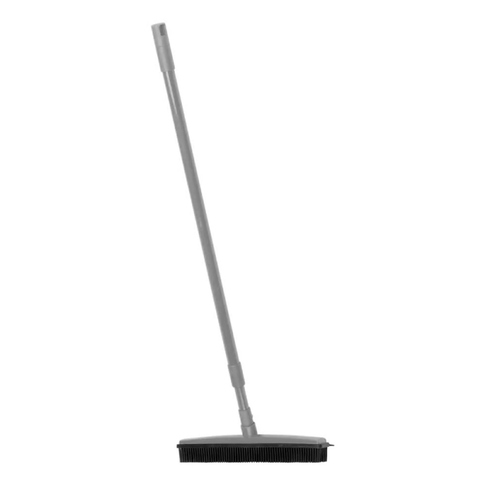 Holičské koště s teleskopickou násadou šedé barvy main product photo
