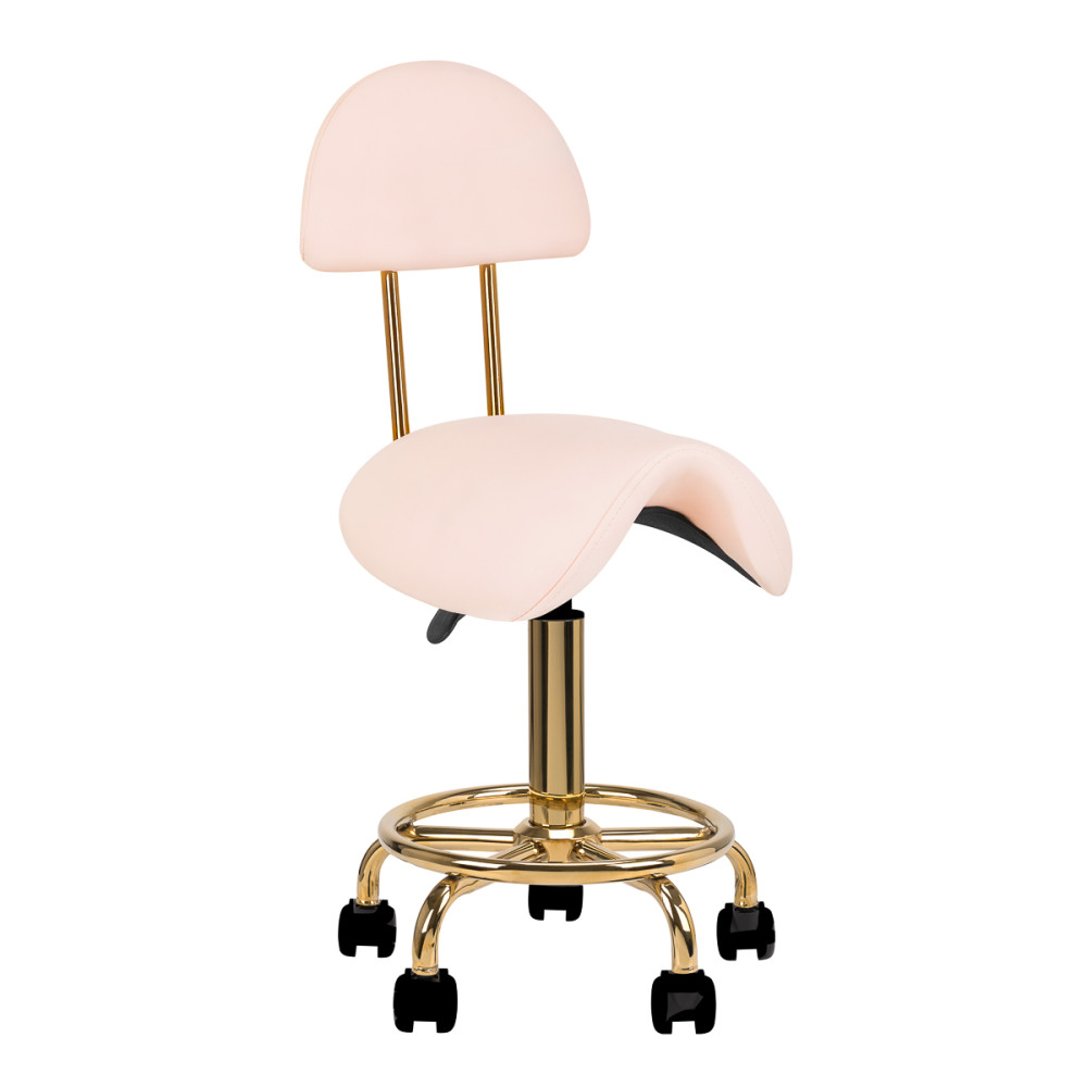Kosmetická stolička 6001-G zlatorůžová druhá kategorie main product photo
