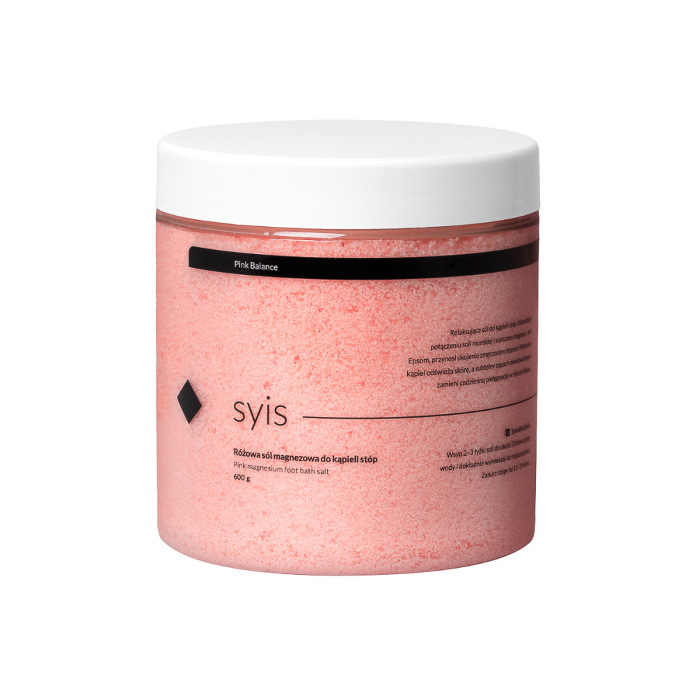 Syis Pink balance – růžová magneziová sůl do koupele nohou 600 g main product photo